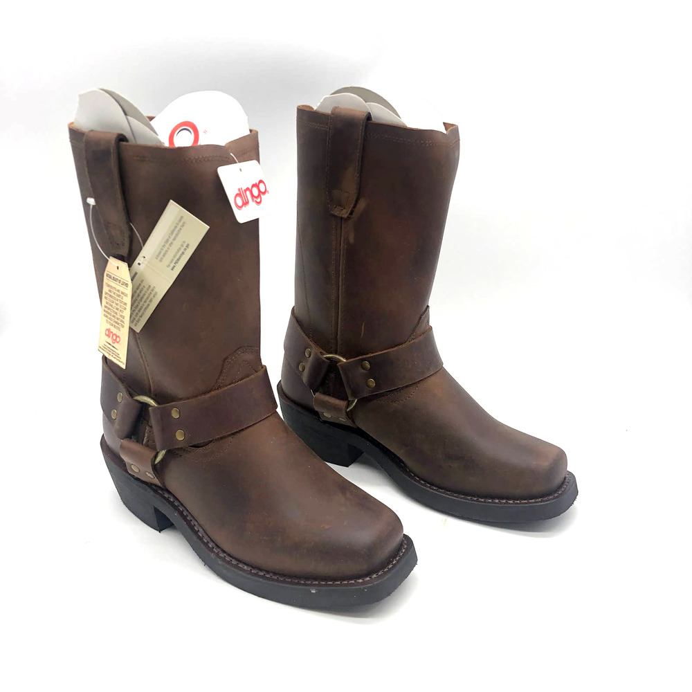 Dingo Women's Molly Gaucho DI 7374 Boots Leather Brown 7 M New